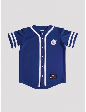 Baseball style t-shirt blue