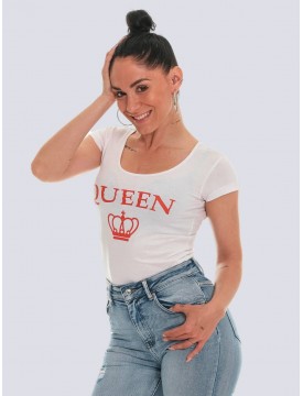Camiseta Queen blanca