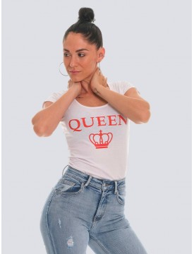 Queen t-shirt white