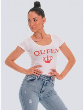 Camiseta Queen blanca