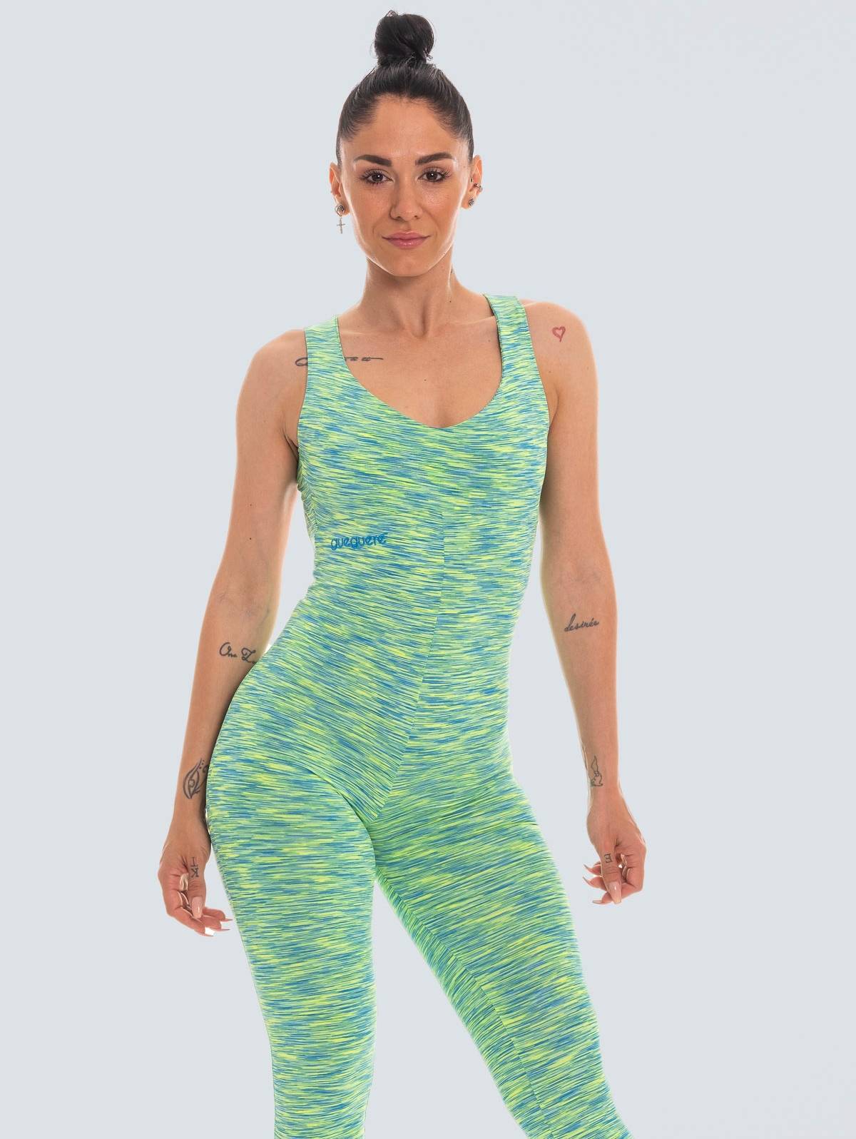 Green lycra sales jumpsuit