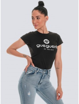 Camiseta Guegueré Basic negra mujer