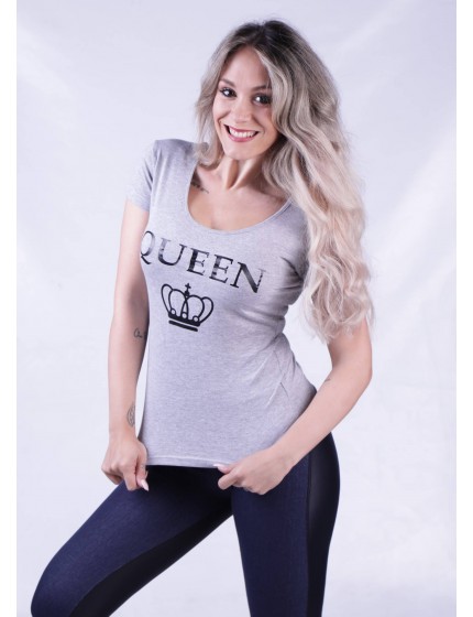 Camiseta Queen gris