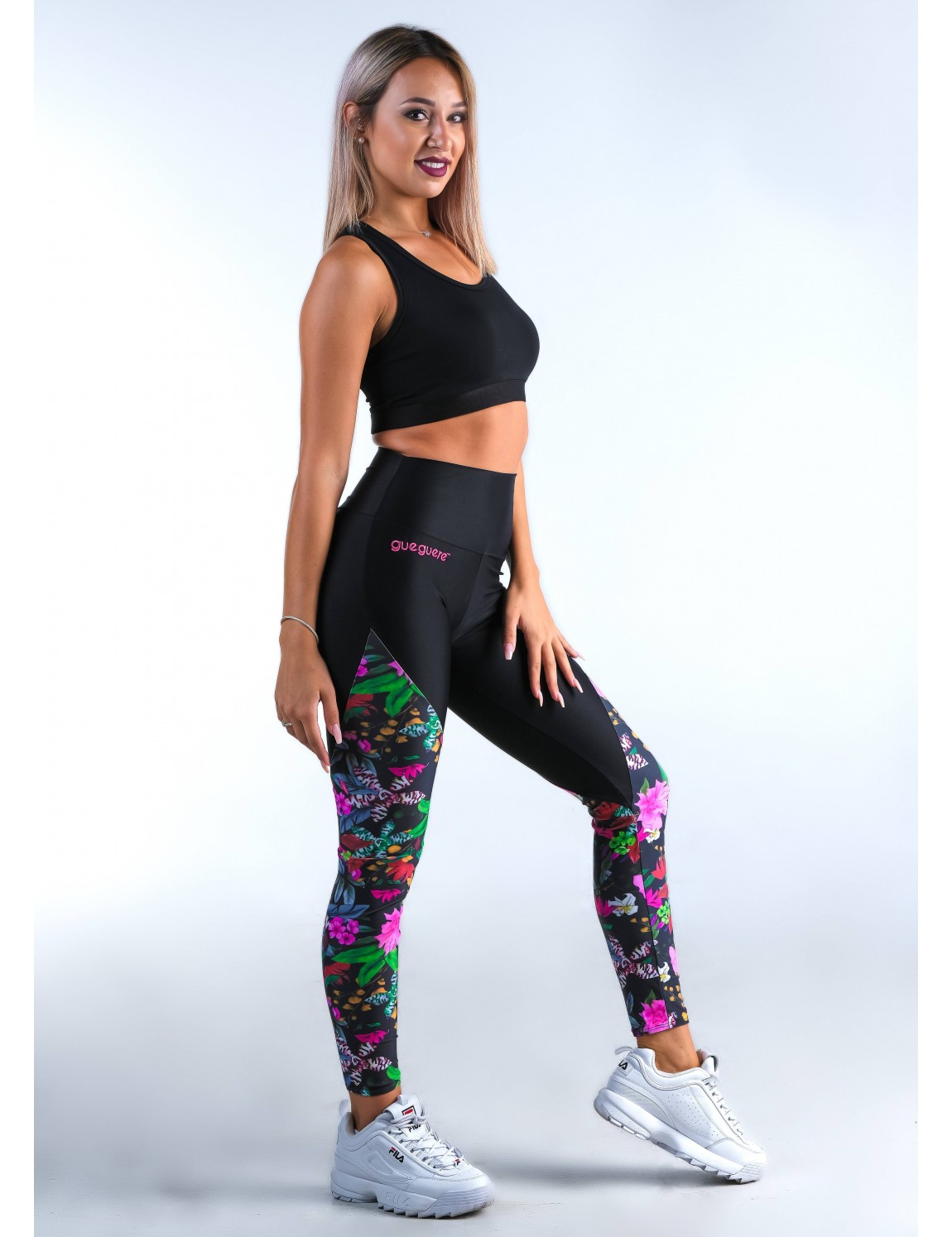 Fila, Pants & Jumpsuits, Fila Womens Logo Black Athletic Leggings